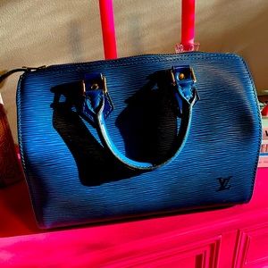 Louis Vuitton Epi Speedy 30 blue
